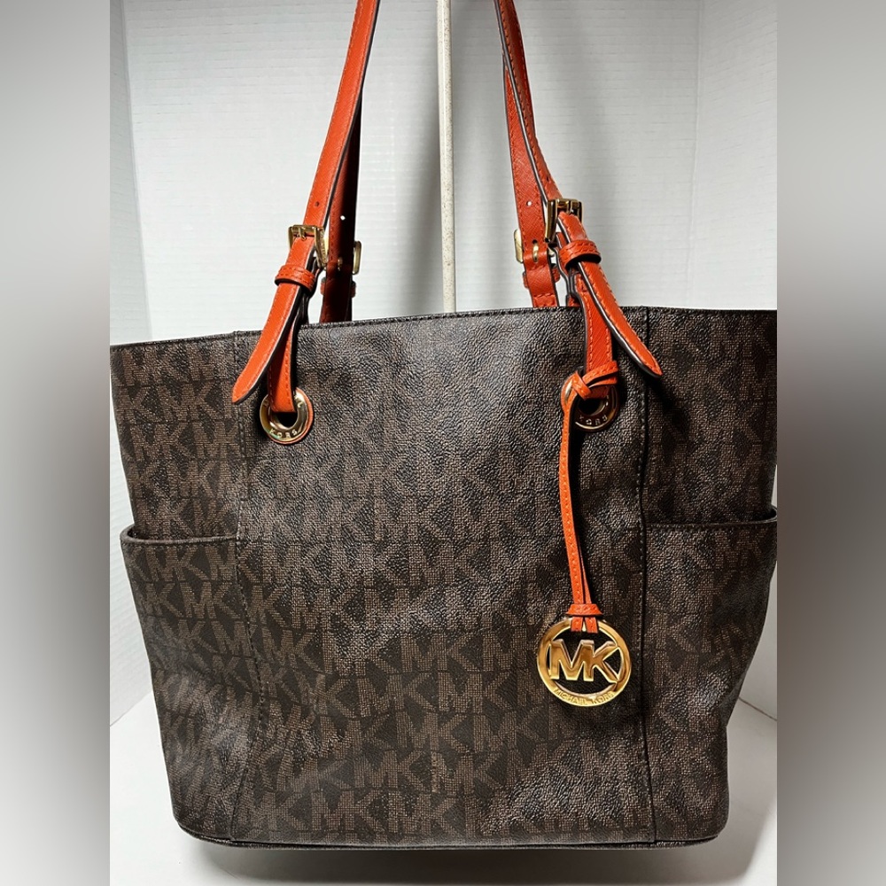 Michael Kors Jet Set Logo Tote - Brown
